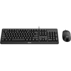 Philips 2000 series SPT6207BL/00 keyboard Mouse included USB QWERTY English Black