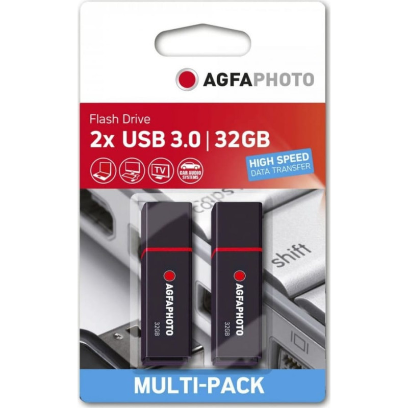 Agfaphoto Pendrive AgfaPhoto AgfaPhoto USB 3.2 Gen 1 32GB black MP2