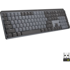 Logitech Klawiatura Logitech Klawiatura bezprzewodowa Logitech MX Mechanical Clicky grafitowa - 920-010759