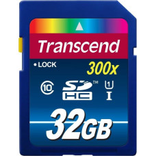 Transcend Secure Digital SDHC UHS-I 32 GB (blau, UHS-I U1, Class 10)