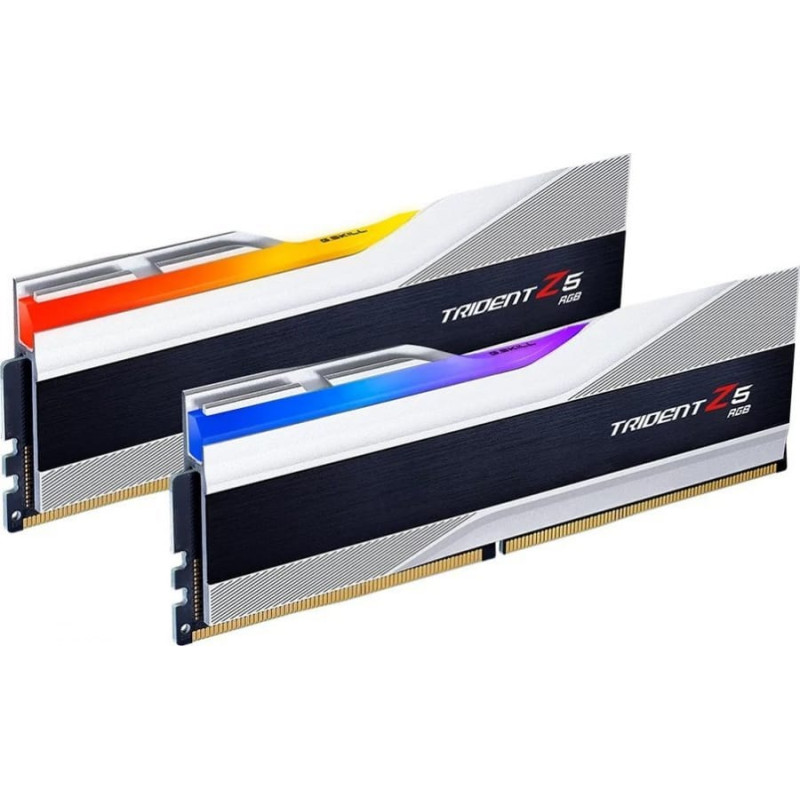 G.skill DIMM 32 GB DDR5-7200 (2x 16 GB) Dual-Kit (silber, F5-7200J3445G16GX2-TZ5RS, Trident Z5 RGB, INTEL XMP)