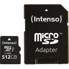 Intenso Karta Intenso Premium MicroSDXC 512 GB Class 10 UHS-I/U1  (3423493)