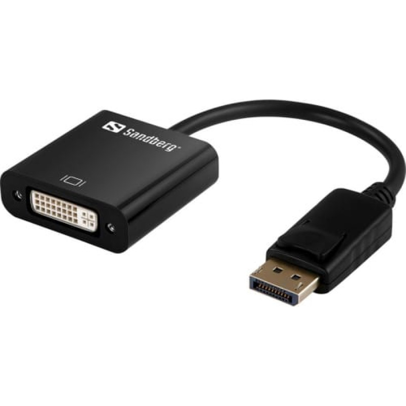 Sandberg Adapter AV Sandberg DisplayPort - DVI-I czarny (50845)