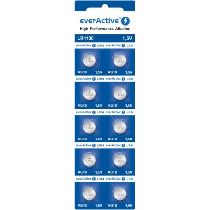 Everactive Mini alkaline batteries everActive G10 LR1130 LR54 10 pcs