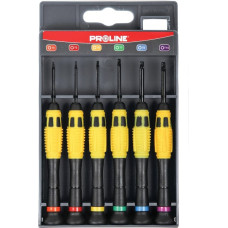 Pro-Line Wkrętaki zegarmistrzowskie Torx 6szt. Ni-Cr-Mo 10225