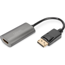 Digitus Adapter AV Digitus DIGITUS Adapter Displayport St. - HDMI Bu. 8K/60Hz 20cm grau