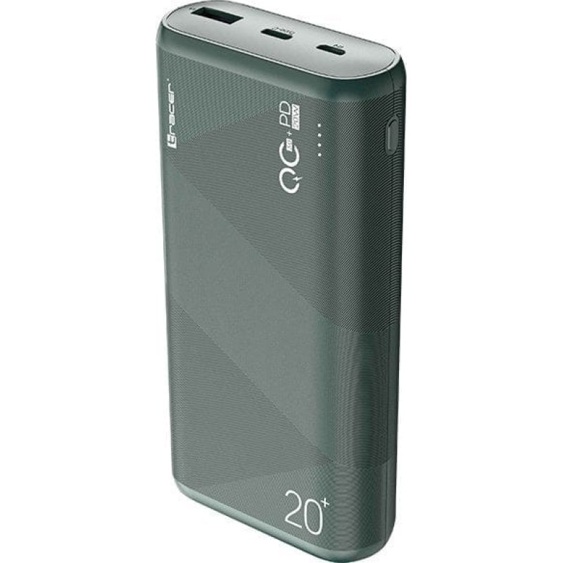 Tracer Powerbank Tracer Power bank TRACER KORI 20000mAh QC3.0-PD20W GR green