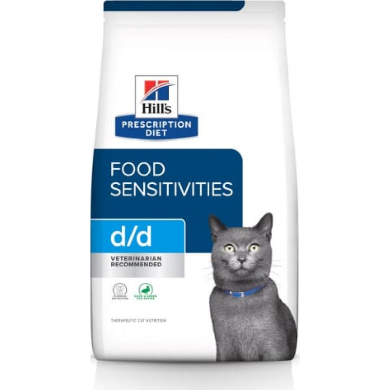 Hill's PRESCRIPTION DIET Feline d/d Dry cat food Duck, Peas 1,5 kg