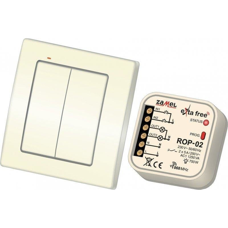 Zamel Zestaw sterowania bezprzewodowego (RNK04+ROP02) - RZB-04