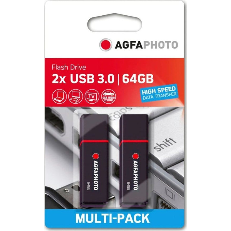 Agfaphoto Pendrive AgfaPhoto AgfaPhoto USB 3.2 Gen 1 64GB black MP2