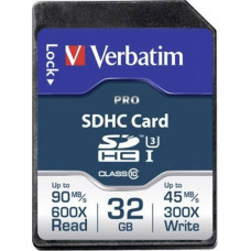 Verbatim Karta Verbatim Pro SDHC 32 GB Class 10 UHS-I/U3  (47021)