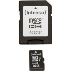 Intenso MEMORY MICRO SDHC 16GB UHS-I/W/ADAPTER