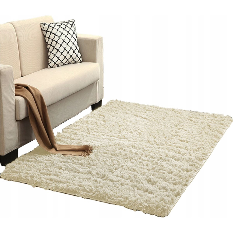 Strado Dywan Shaggy Strado 200x200 CreamBeige (Beżowy)