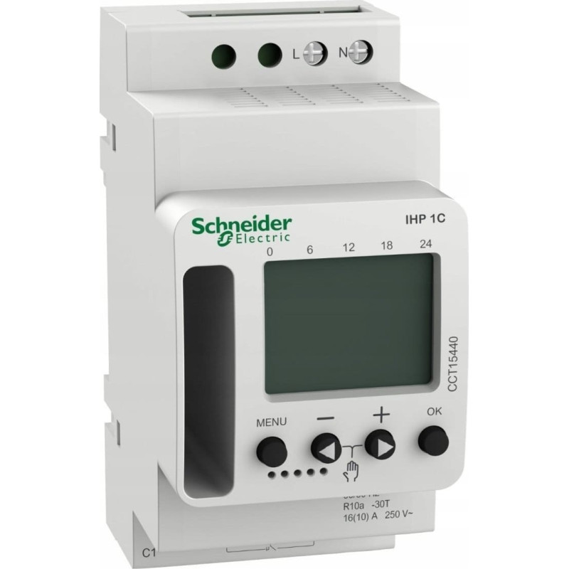 Schneider Electric Tygodniowy zegar cyfrowy IHP 1C Tyg CCT15440