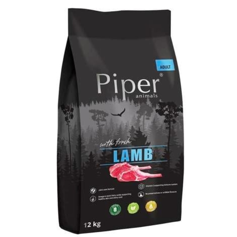 Dolina Noteci Piper Animals with lamb - dry dog food - 12 kg