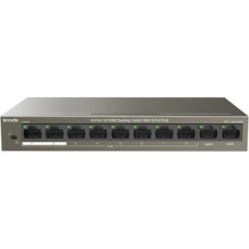 Tenda TEF1110P-8-63W network switch Unmanaged Fast Ethernet (10/100) Power over Ethernet (PoE) Black