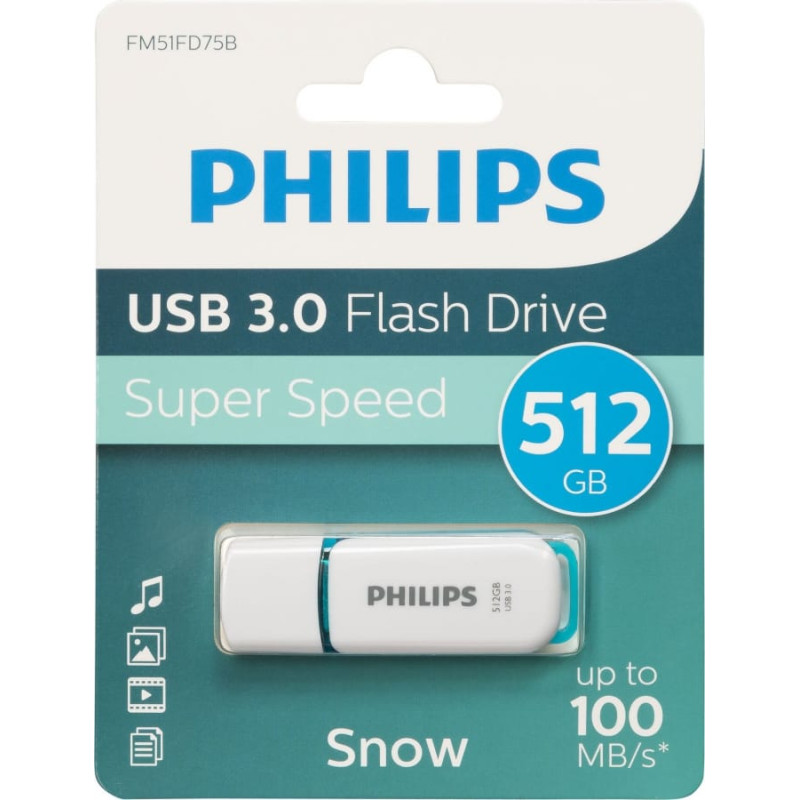 Philips Pendrive Philips Philips USB 3.0 512GB Snow Edition Spring Green