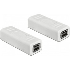 Delock Adapter AV Delock DisplayPort Mini - DisplayPort Mini biały (65450)