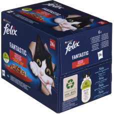 Purina Nestle Felix Fantastic country flavors in jelly - Wet food for cats - 24x 85g