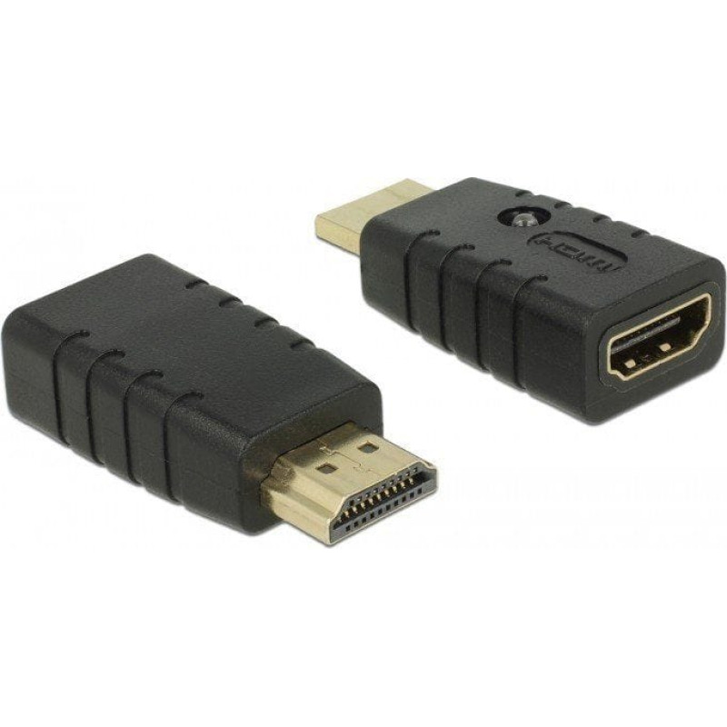 Delock Adapter AV Delock HDMI - HDMI czarny (63320)