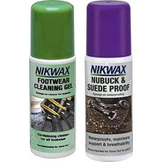 Nikwax Zestaw Nikwax nubuk i zamasz + żel czyszczący