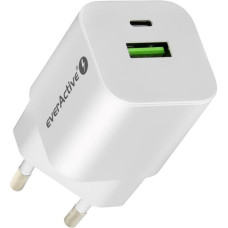 Everactive GaN SC-390Q wall charger with USB QC3.0 socket and USB-C PD PPS 30W