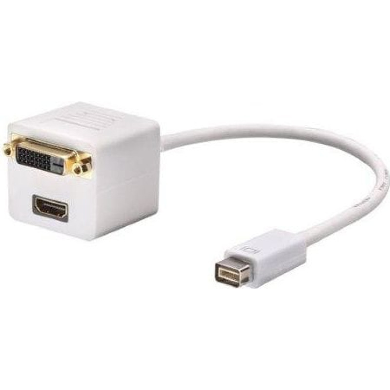 Lindy Adapter AV Lindy DVI Mini - DVI-D - HDMI biały (41003)