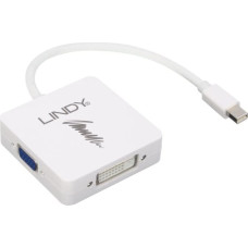 Lindy Adapter AV Lindy DisplayPort Mini - HDMI - VGA - DVI-I biały (41035)