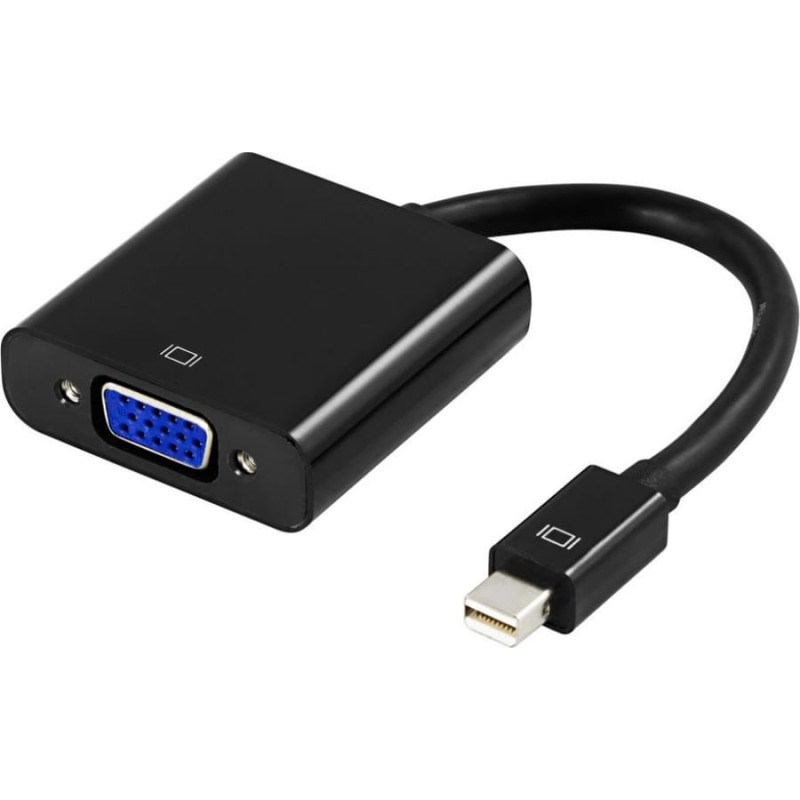 Deltaco Adapter AV Deltaco DisplayPort Mini - D-Sub (VGA) czarny