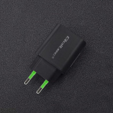 Qoltec 51713 Charger | 18W | 5-12V | 1.5-3A | USB type C PD | USB QC 3.0 | Black