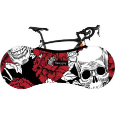 Flexyjoy Flexible universal bicycle cover with storage case, Skulls, FJB744