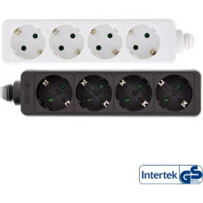 Inline InLine® Power Strip Type F German 4 Port + Child Safety Lock white 5m