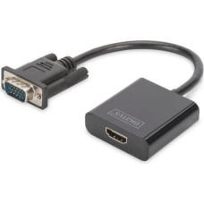 Digitus VGA > HDMI Konverter (schwarz, 15cm)