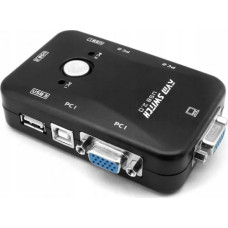 Pawonik PRZEŁĄCZNIK KVM VGA 2X1 SWITCH 3XUSB HUB BOX