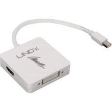 Lindy Adapter AV Lindy DisplayPort Mini - HDMI - DVI-I biały (41039)