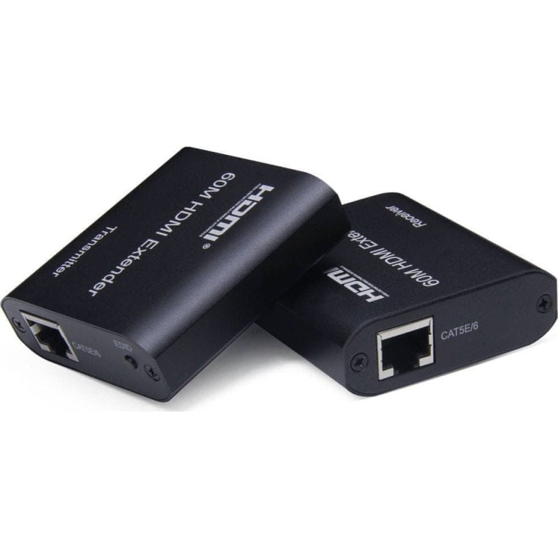 Premiumcord HDMI extender na 60m FULL HD 1080p přes jeden kabel Cat5e/6/6a/7, EDID nastavení