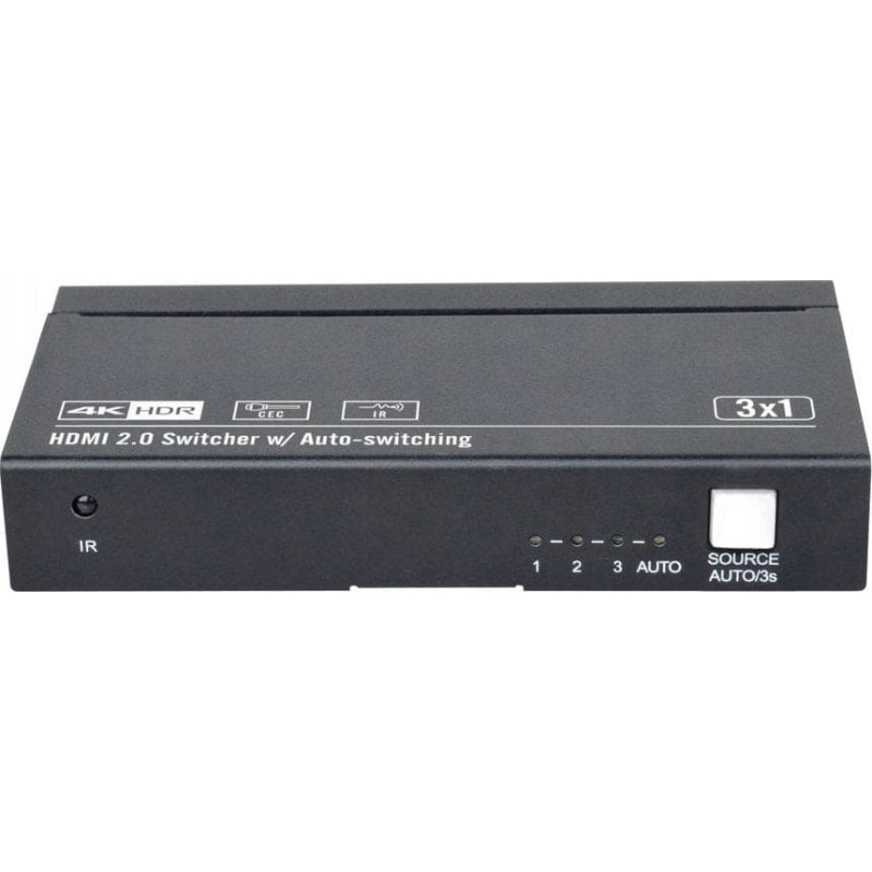 Vivolink HDMI switcher 3x1 4K@60Hz