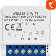 Avatto Inteligentny przełącznik dopuszkowy Wi-Fi Avatto WSM16-W2 TUYA