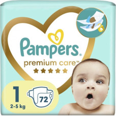 Pampers Premium Care Diapers 2-5kg size 1-NEWBORN, 72pcs