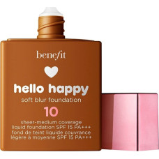 Benefit Benefit, Hello Happy Soft Blur, Matte Finish, Liquid Foundation, 10, Deep Warm, SPF 15, 30 ml For Women