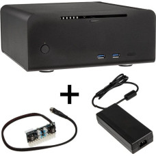 Streacom Obudowa Streacom Streacom ST-FC8B Alpha Optical Fanless HTPC-Gehäuse + 120-Watt-Netzteil