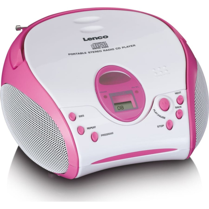 Lenco Radioodtwarzacz Lenco Lenco SCD-24kids pink