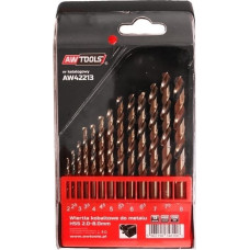 Awtools Wiertło do metalu AWTools kobaltowe walcowe 2 7 4,5 4 5,5 5 3 2,5 3,5 6 6,5 7,5 8mm zestaw (AW42213)