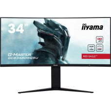 Iiyama G-Master GCB3480WQSU-B1 (86.4 cm (34 Zoll), schwarz (matt), UWQHD, VA, Curved, HDMI, DisplayPort, USB, Free-Sync, HDR, 180Hz Panel)