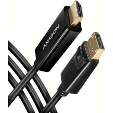 Axagon Kabel Axagon DisplayPort - HDMI 1.8m czarny (RVD-HI14C2)