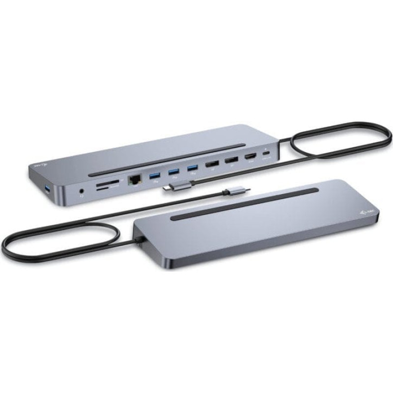 I-Tec Stacja/replikator I-TEC Stacja dokujšca USB-C Metal Ergonomic 4K 3x Display Docking Station PD 100W