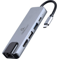 Gembird I/O ADAPTER USB-C TO HDMI/USB3/5IN1