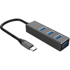 ART HUB USB Art HUB USB-C męski / 4x USB 3.0 żeński (ALU) ART oem