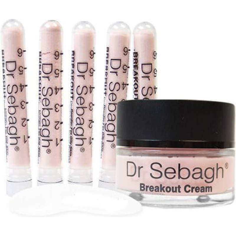 Dr Sebagh Breakout Cream krem dla skóry tłustej 50ml + Breakout Powder puder 5x1.95g