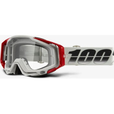 100 Bon 100% Gogle 100% RACECRAFT SUEZ (Szyba Przezroczysta Anti-Fog + 10 Zrywek) (NEW)